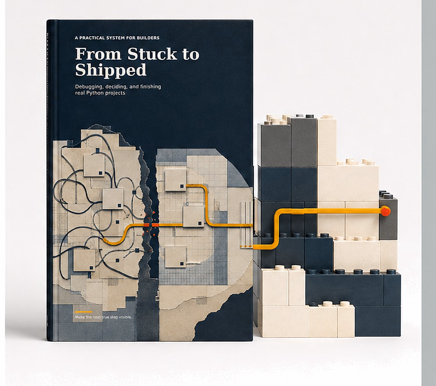 The From Stuck to Shipped book among modular builder blocks